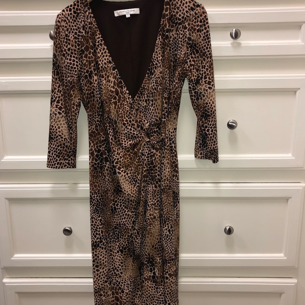 Evan Picone Leopard print dress